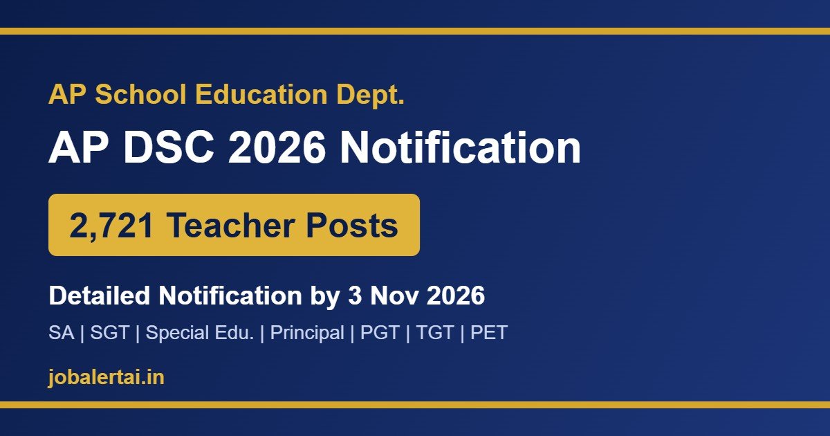 AP DSC 2026 Notification