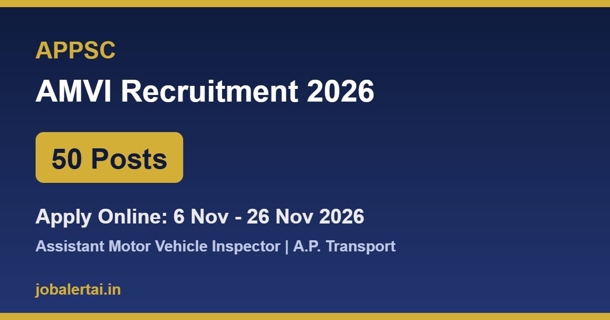 APPSC AMVI Recruitment 2026