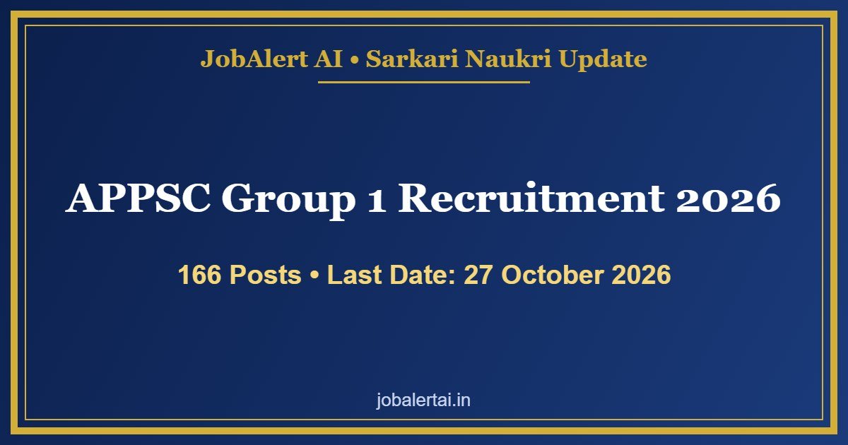 APPSC Group 1 Recruitment 2026