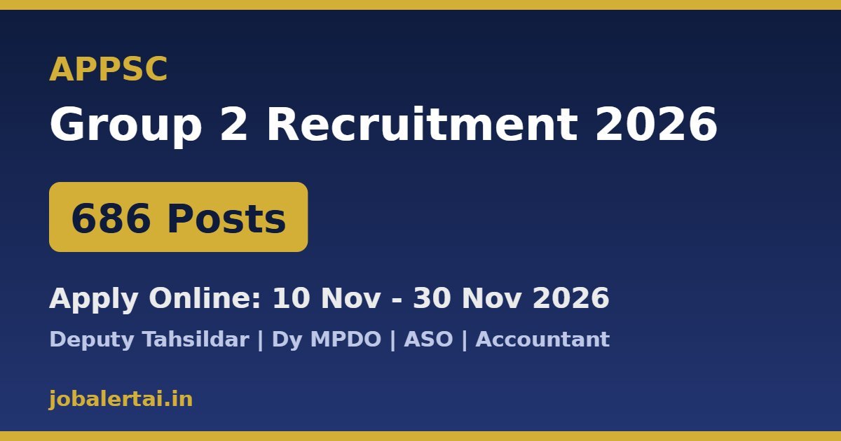 APPSC Group 2 Recruitment 2026