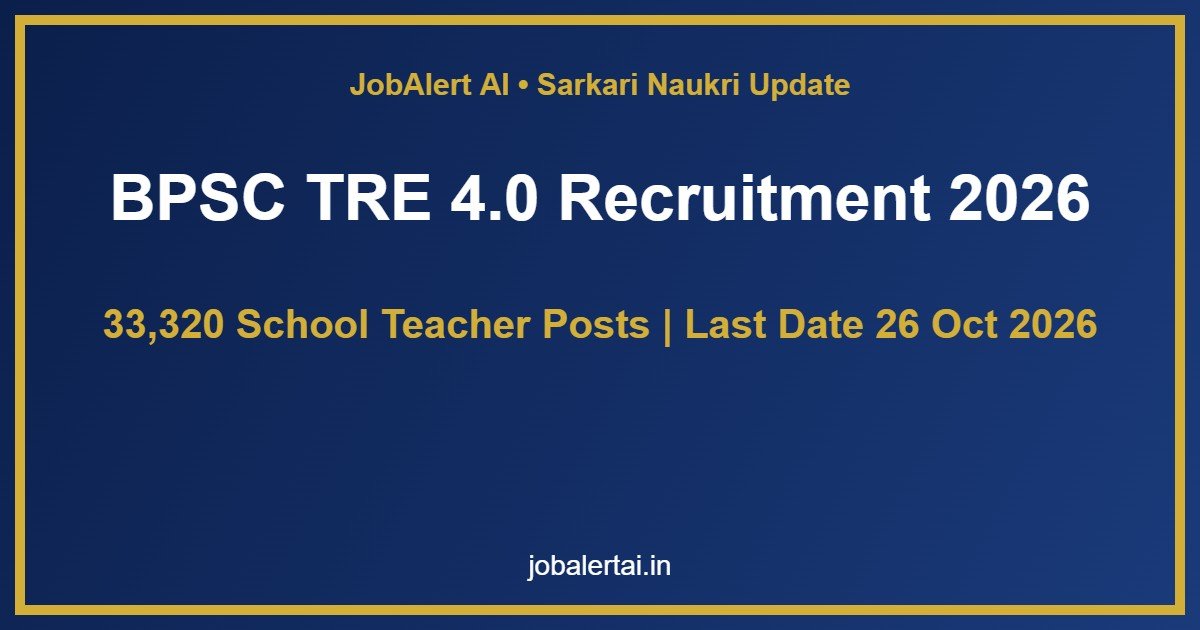 BPSC TRE 4.0 Recruitment 2026