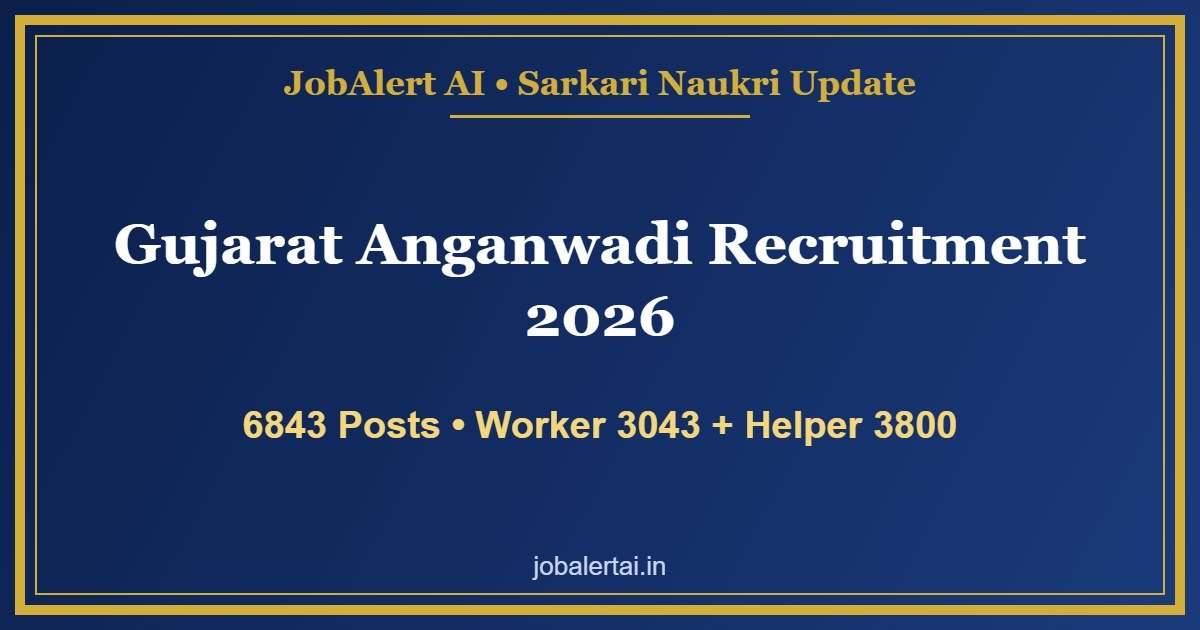 Gujarat Anganwadi Recruitment 2026