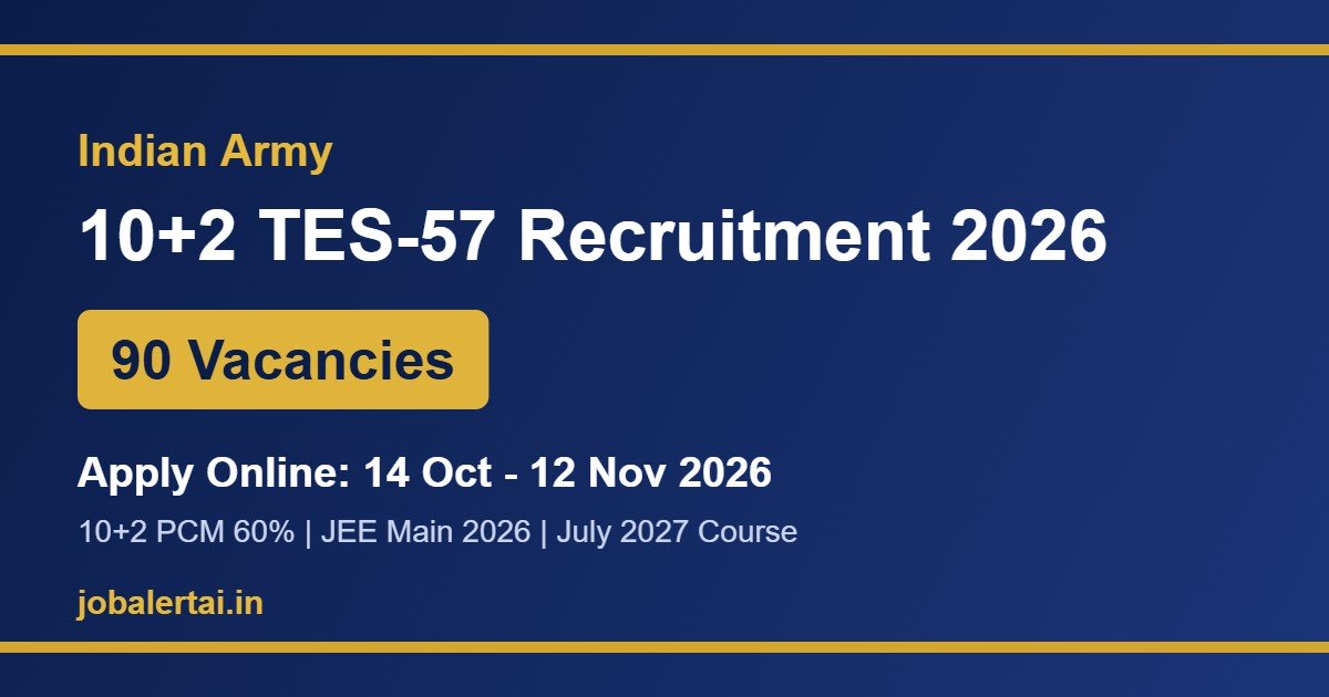 Indian Army TES 57 Recruitment 2026