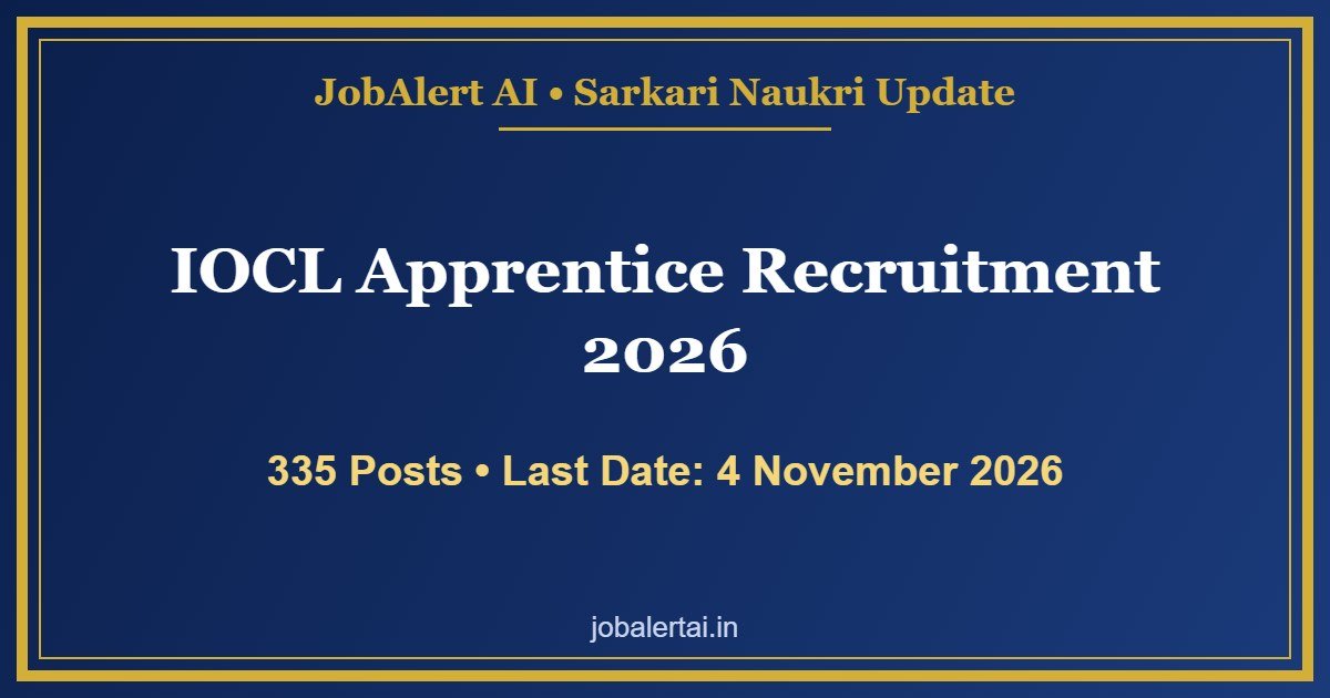 IOCL Apprentice Recruitment 2026
