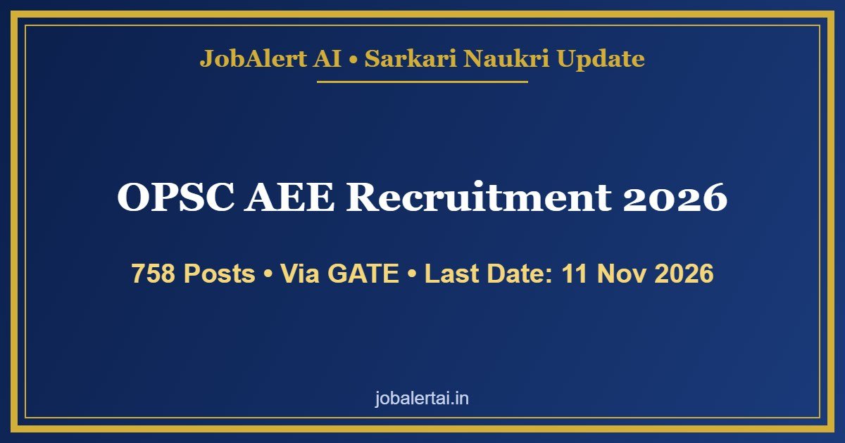 OPSC AEE Recruitment 2026