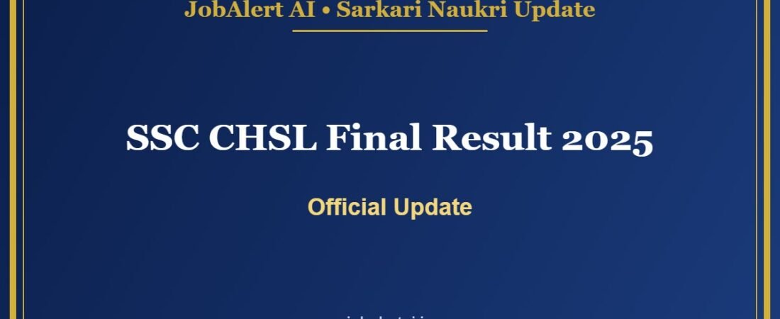 SSC CHSL Final Result 2025 Out – 3,515 Candidates Selected, Check Merit List & Cut Off